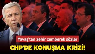 CHP'de mamolu-Yava krizi! Mansur Yava'tan genel merkeze zehir zemberek szler