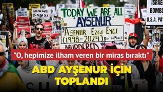 ABD'de ve Bat eria'da 'Ayenur Ezgi Eygi' iin toplandlar