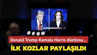 Donald Trump-Kamala Harris dellosu... lk kozlar paylald