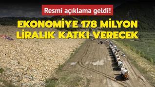 Resmen akladlar: Ekonomiye yllk 178 milyon lira katk salayacak