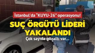 stanbul'da  KUYU-26  operasyonu! Su rgt lideri yakaland