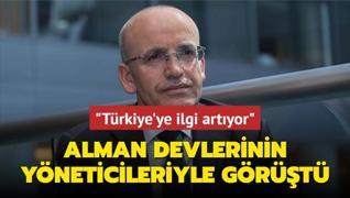 Bakan imek Alman devlerinin yneticileriyle grt