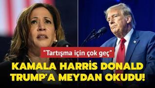 Trump, Harris'in CNN'de canl yayn nerisini reddetti: Tartma iin ok ge