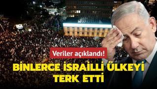 Veriler akland! Binlerce srailli lkeyi terk etti