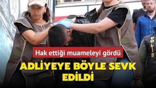 Polis eyda Ylmaz' ehit eden saldrgann dikkat eken grnts: Adliyeye byle sevk edildi