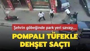 stanbul'un gbeinde park yeri sava... Pompal tfekle dehet sat