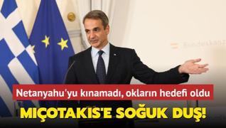 Netanyahu'yu knamad iin eletirildi... Miotakis'e Yunanistan'da souk du!