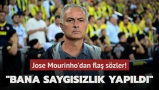 Jose Mourinho'dan fla szler! Bana saygszlk yapld