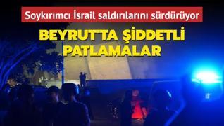 Soykrmc srail saldrlarn srdryor: Beyrut'ta iddetli patlama sesleri duyuldu