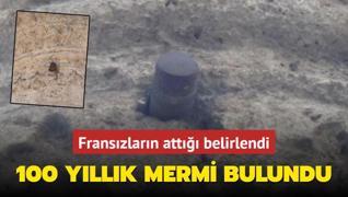 Franszlarn att patlamam top mermisi depremde yklan cami enkaznda bulundu