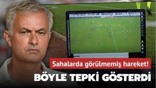 Sahalarda grlmemi hareket! Jose Mourinho byle tepki gsterdi