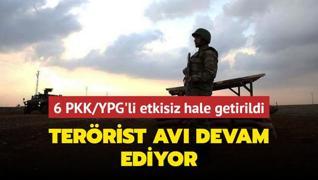 6 PKK/YPG'li terrist etkisiz hale getirildi