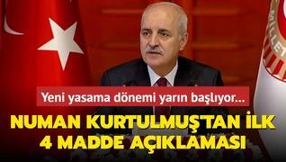 Yeni yasama dnemi yarn balyor... Meclis Bakan Kurtulmu konuuyor