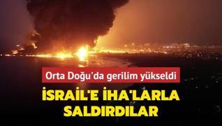 Orta Dou'da gerilim ykseldi! srail'e HA'larla saldrdlar