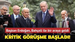 Bakan Erdoan, Baheli ile bir araya geldi... Kritik grme balad!