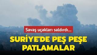 Sava uaklar saldrd... Suriye'de pe pee patlamalar