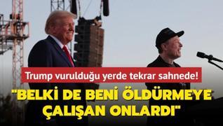 Trump vurulduu yerde tekrar sahnede: Belki de beni ldrmeye alan onlard