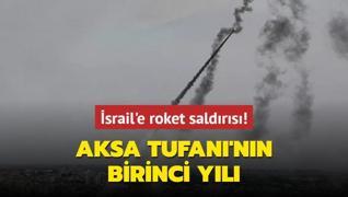 Aksa Tufan'nn birinci yl... Hamas'tan srail'e roket saldrs!