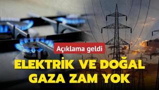 Bakan Bayraktar aklad: Elektrik ve doal gaza zam yok