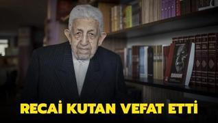 Recai Kutan vefat etti