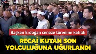 Bakan Erdoan cenaze trenine katld... Recai Kutan son yolculuuna uurland