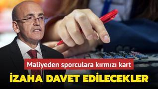 Maliyeden dk vergi deyen sporculara krmz kart! zaha davet edilecekler