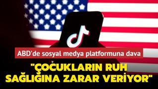 ABD'de sosyal medya platformuna dava... ocuklarn ruh salna zarar veriyor