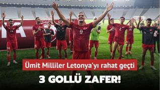 3 goll zafer! mit Milliler Letonya'y rahat geti