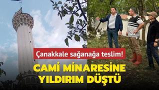 Cami minaresine yldrm dt: anakkale saanaa teslim!