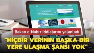 e-Nabz speklasyonuna cevap: Hibir verinin baka bir yere ulama ans yok