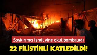 Soykrmc srail yine okul bombalad... 22 Filistinli katledildi!