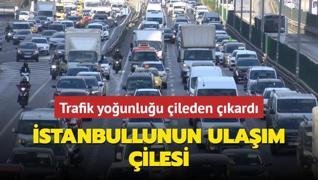 stanbullunun ulam ilesi... Trafik younluu ileden kard