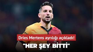 Dries Mertens ayrl aklad! Her ey bitti