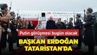 Bakan Erdoan Tataristan'da trenle karland