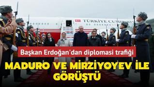 Bakan Erdoan'dan Tataristan'da diplomasi trafii... Maduro ve Mirziyoyev ile grt