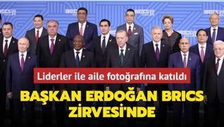 Bakan Erdoan BRICS Zirvesi'nde... Aile fotorafna katld