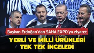 Bakan Erdoan'dan SAHA EXPO'ya ziyaret! Yerli ve milli rnleri inceledi