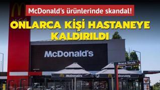 McDonald's rnlerinde skandal! Onlarca kii hastaneye kaldrld