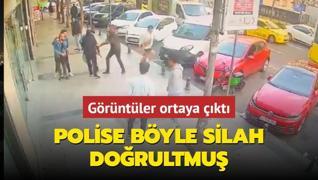 Grntler ortaya kt... Polise byle silah dorultmu