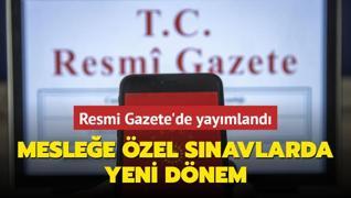 Meslee zel snavlarda yeni dnem! Resmi Gazete'de yaymland