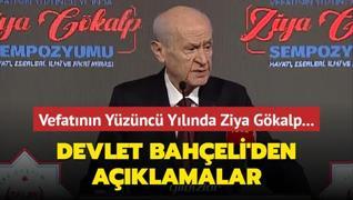 Vefatnn Yznc Ylnda Ziya Gkalp Sempozyumu... Devlet Baheli'den aklamalar