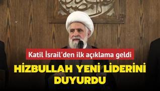 Hizbullah yeni liderini aklad... Katil srail tehdit etti