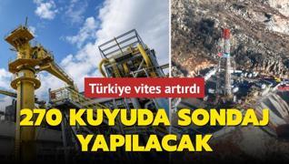 Trkiye petrol ve doal gazda vites artrd! 270 kuyuda sondaj yaplacak