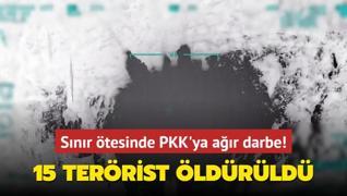 Snr tesinde PKK'ya darbe! 15 terrist etkisiz hale getirildi