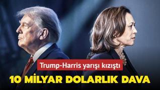 Trump-Harris yar kzt! 10 milyar dolarlk dava