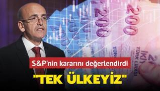 Bakan imek S&P'nin kararn deerlendirdi: Tek lkeyiz