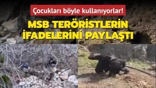 ocuklar byle kullanyorlar! MSB ocuk terristlerin ifadelerini paylat