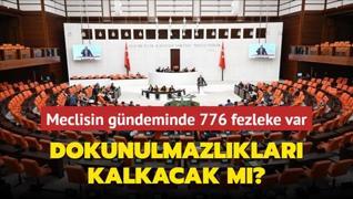 Dokunulmazlklar kalkacak m? Meclisin gndeminde 776 fezleke var