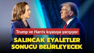 Trump ve Harris kyasya yaryor! Salncak eyaletler sonucu belirleyecek