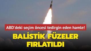 ABD'deki seim ncesi tedirgin eden hamle! Balistik fzeler frlatld